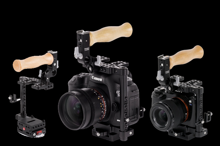 A new Camera Cage from Manfrotto and Wooden Camera