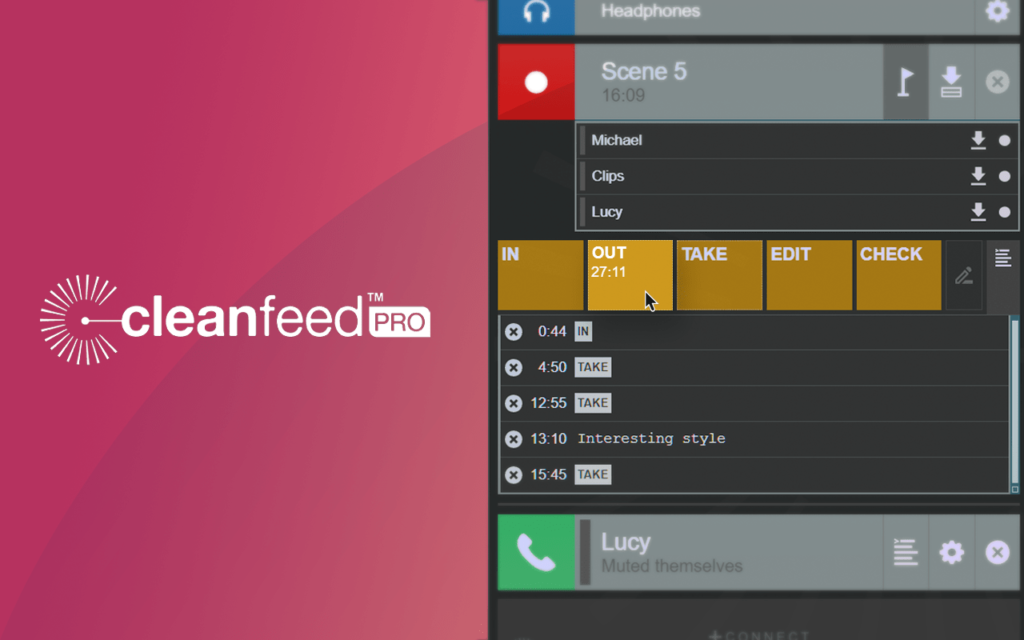 Cleanfeed Pro adds markers & notes 3