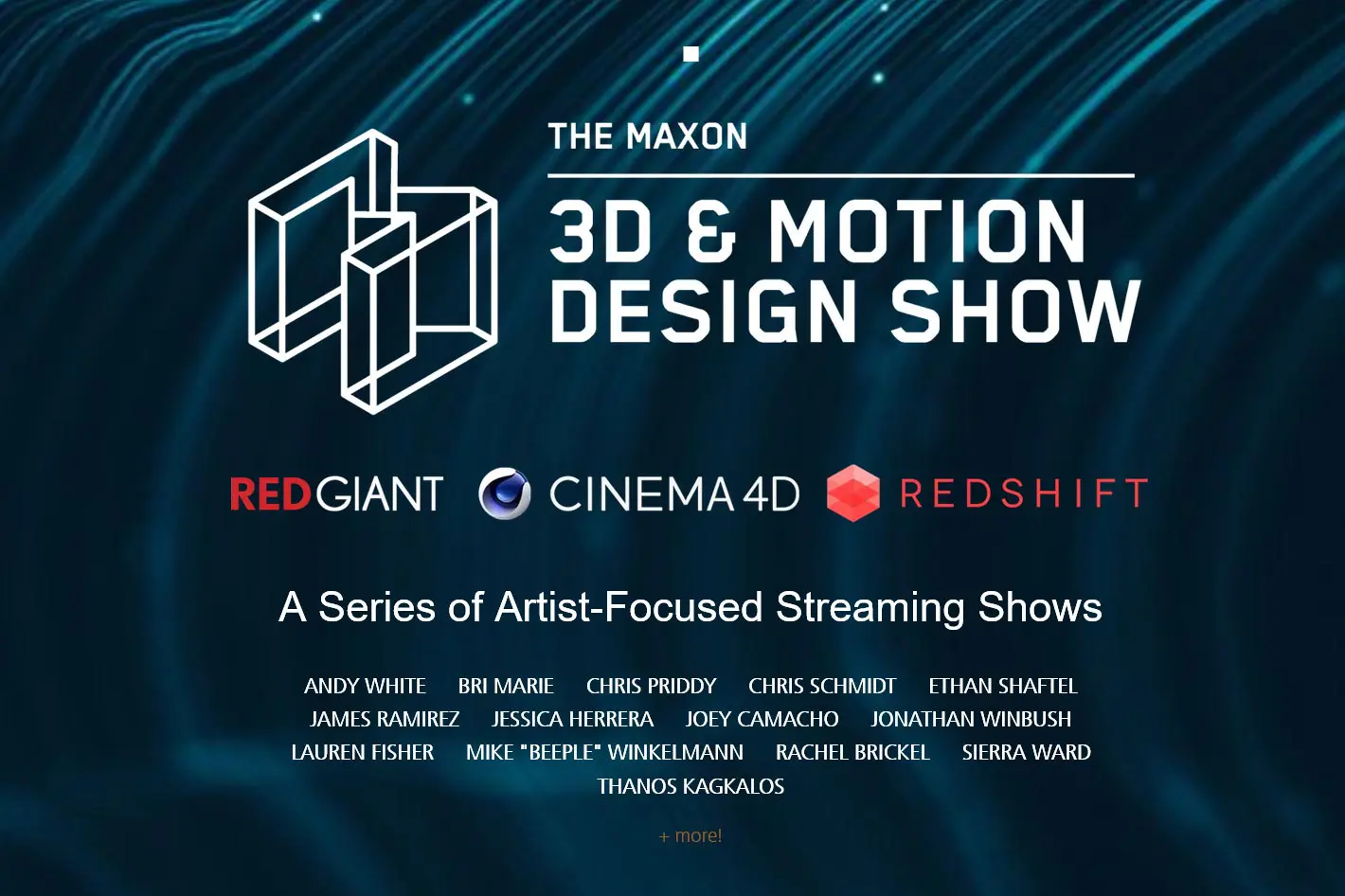 Maxon: aqui está a programação do 3D Motion & Design Show de outubro