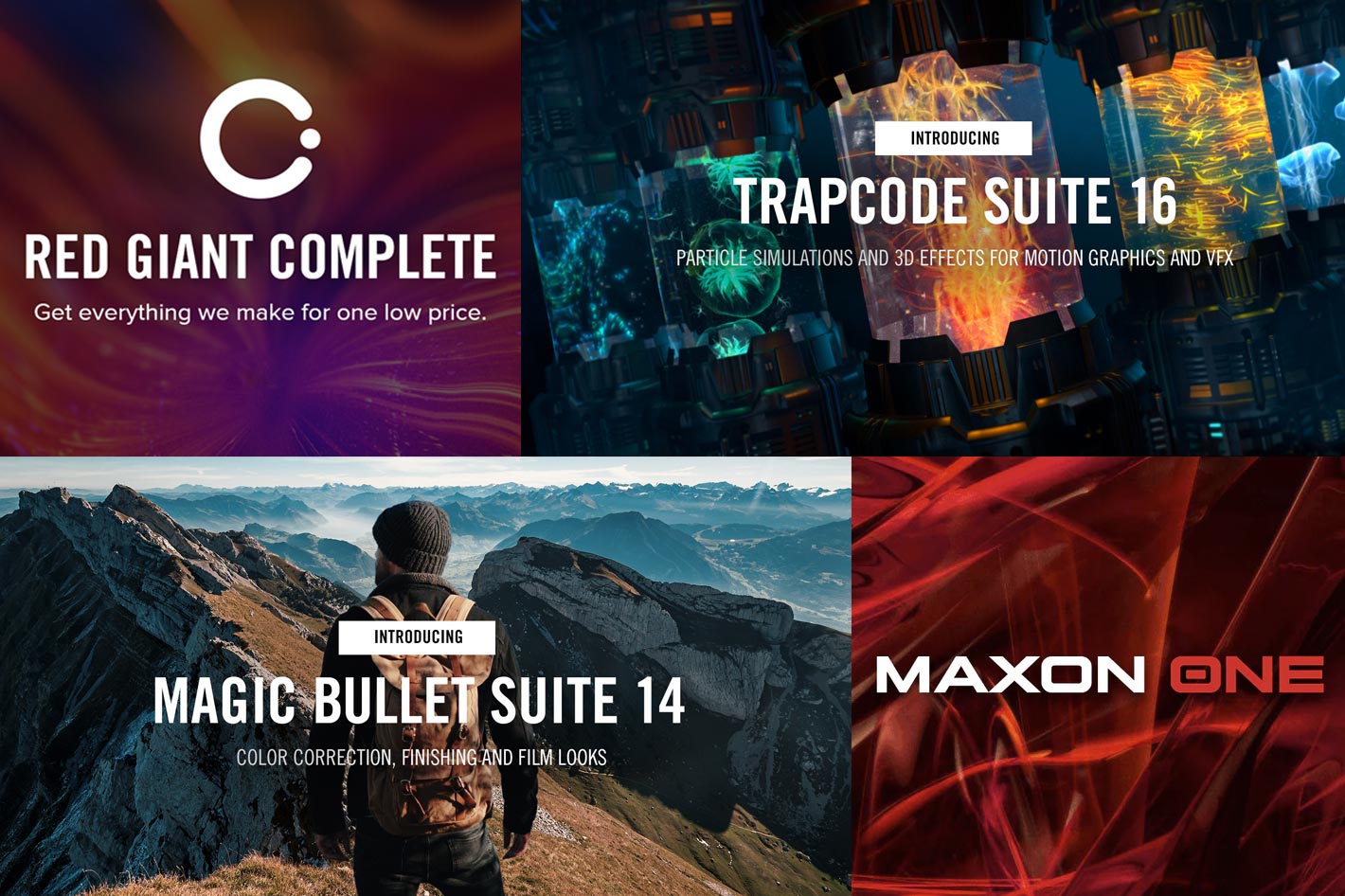 Maxon double suite updates: Trapcode and Magic Bullet