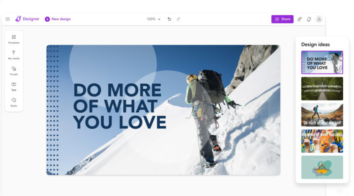 Microsoft Designer: a DTP tool powered by AI