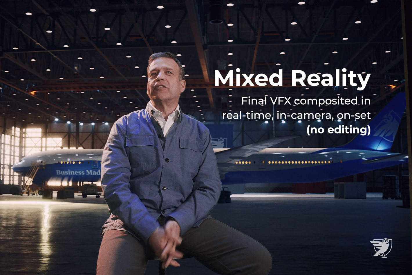 Mo-Sys: using Virtual Production to film a plane in a hangar