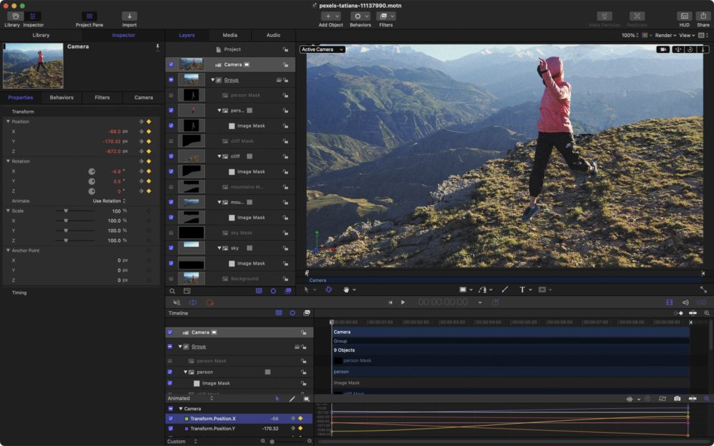 Animating parallax images in After Effects and Apple Motion 11