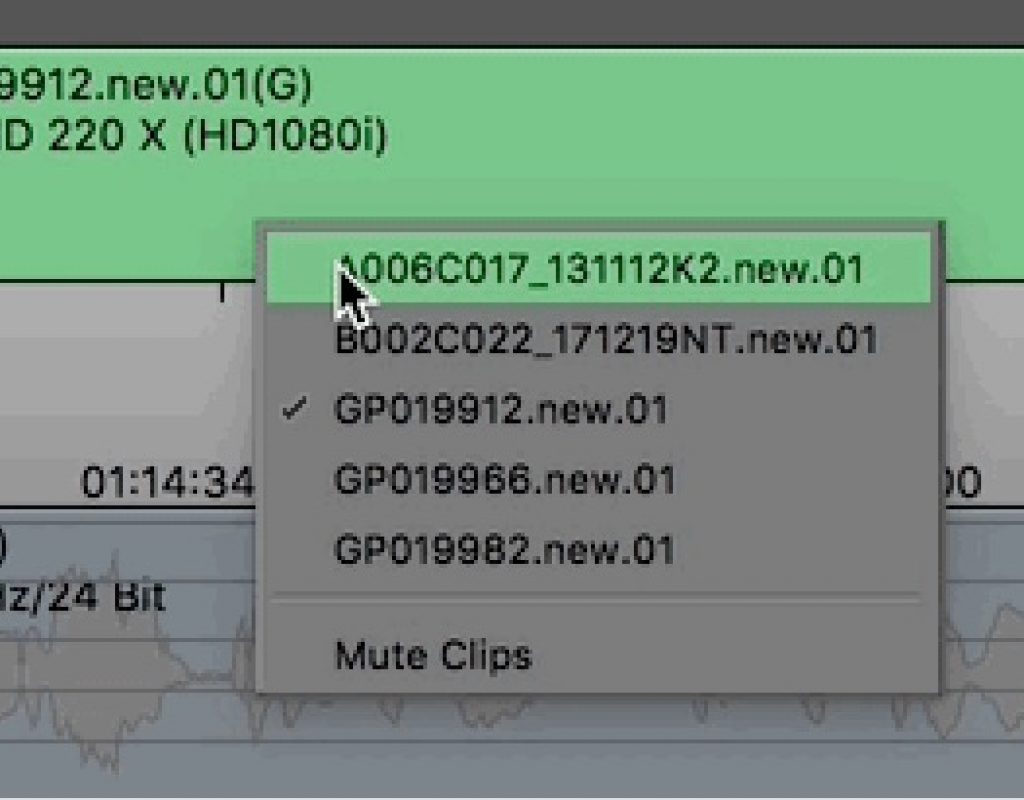 Day 5 #28daysofQuickTips 2018 - Mute Clips in the Media Composer timeline 3