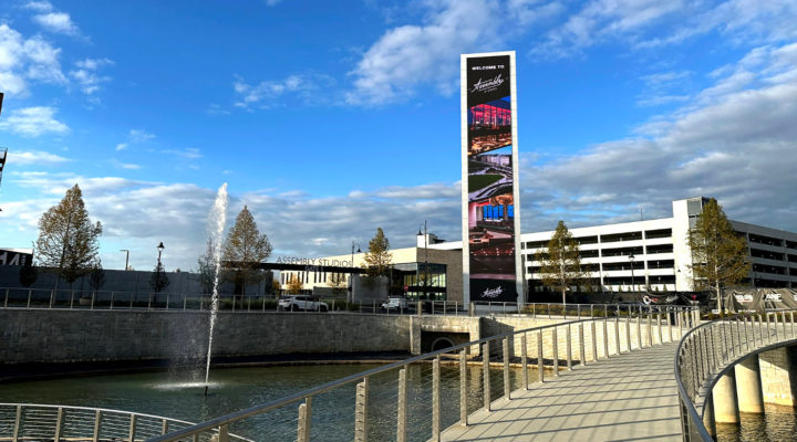 Atlanta has the largest freestanding LED screen in North America