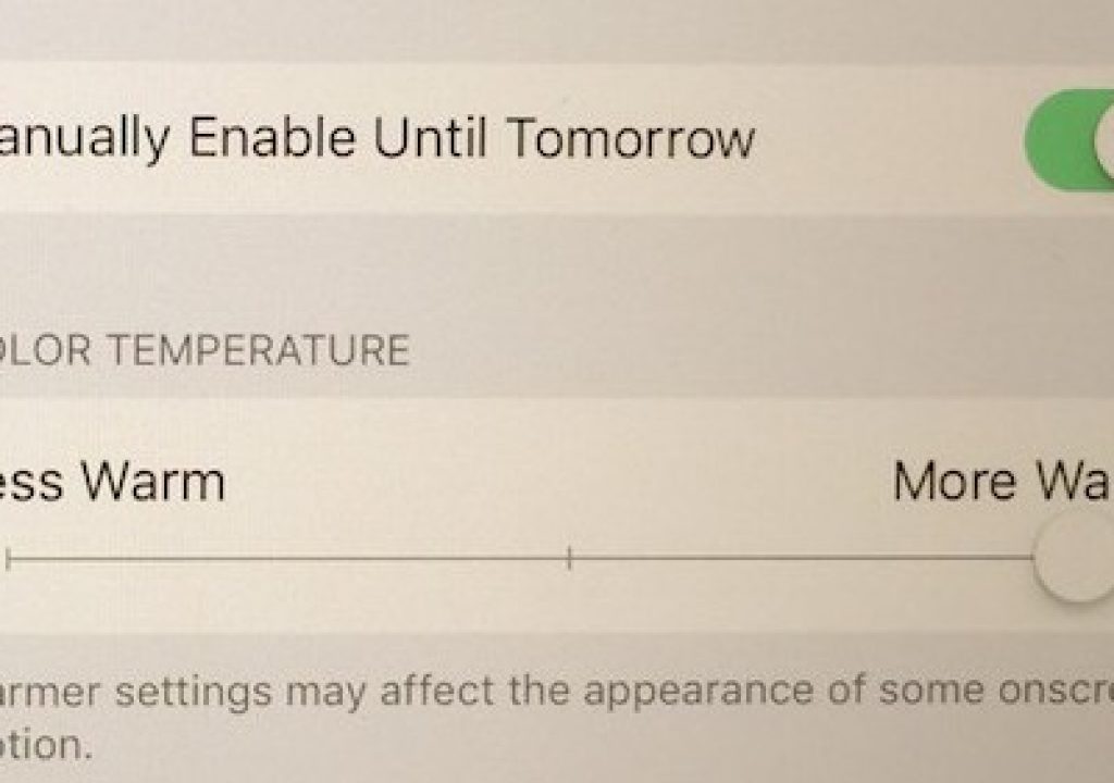 iOS 9.3's Night Shift: warming screens everywhere, messing up your color work 1
