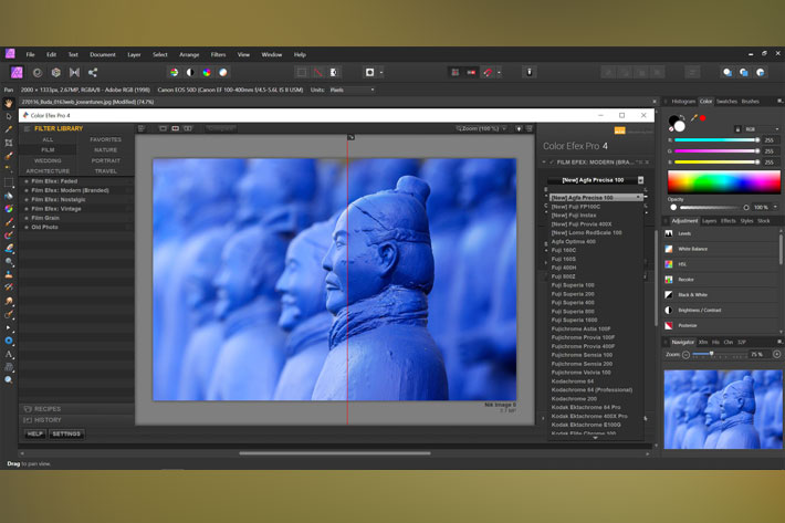 Nik Collection 2.5: new color films and compatibility with Affinity Photo