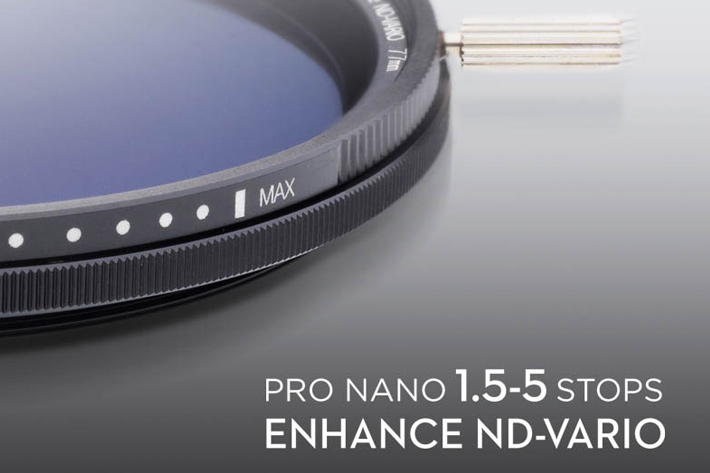 NiSi ND-Vario, a variable ND filter without the X