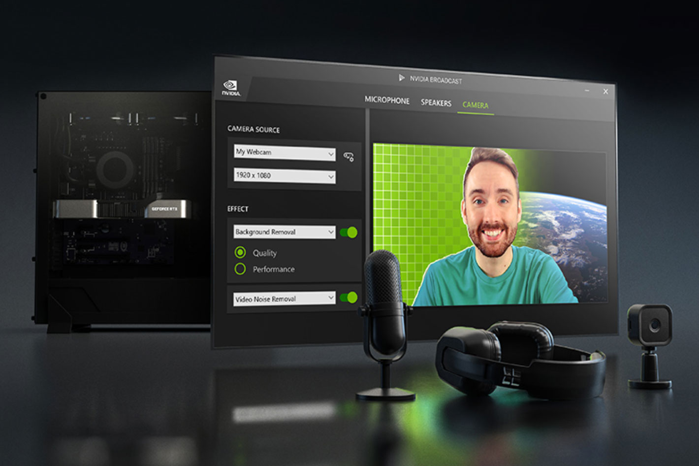 NVIDIA Broadcast 1.2: turn any room into a home studio