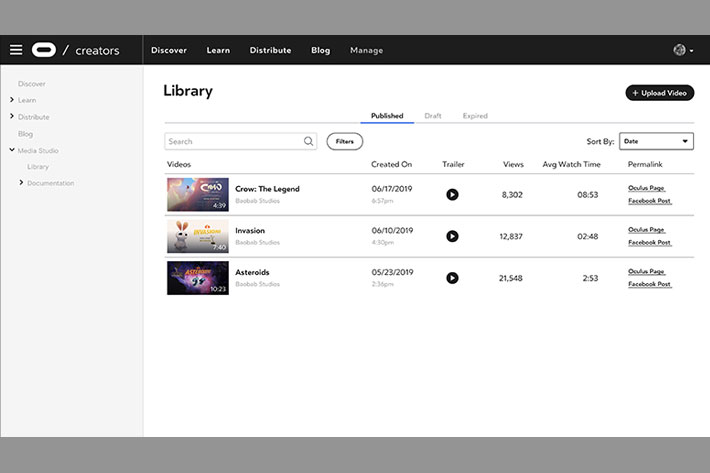 Oculus Media Studio: a new sharing content tool for immersive creators 2
