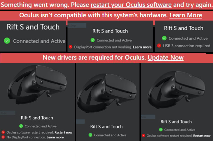 Oculus rift S Pc virtual reality complete set Tested