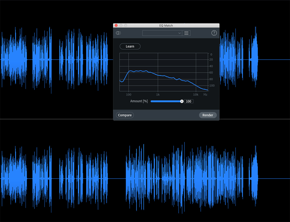 iZotope RX 8 EQ match