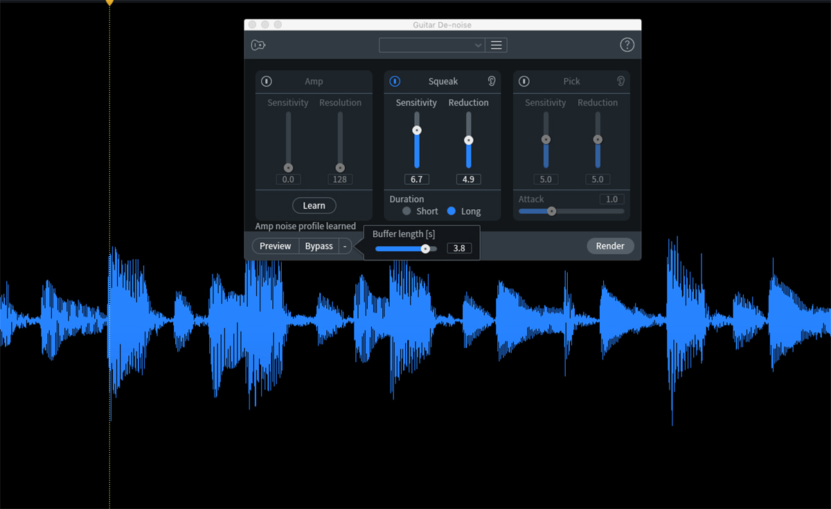 iZotope RX 8 guitar denoise