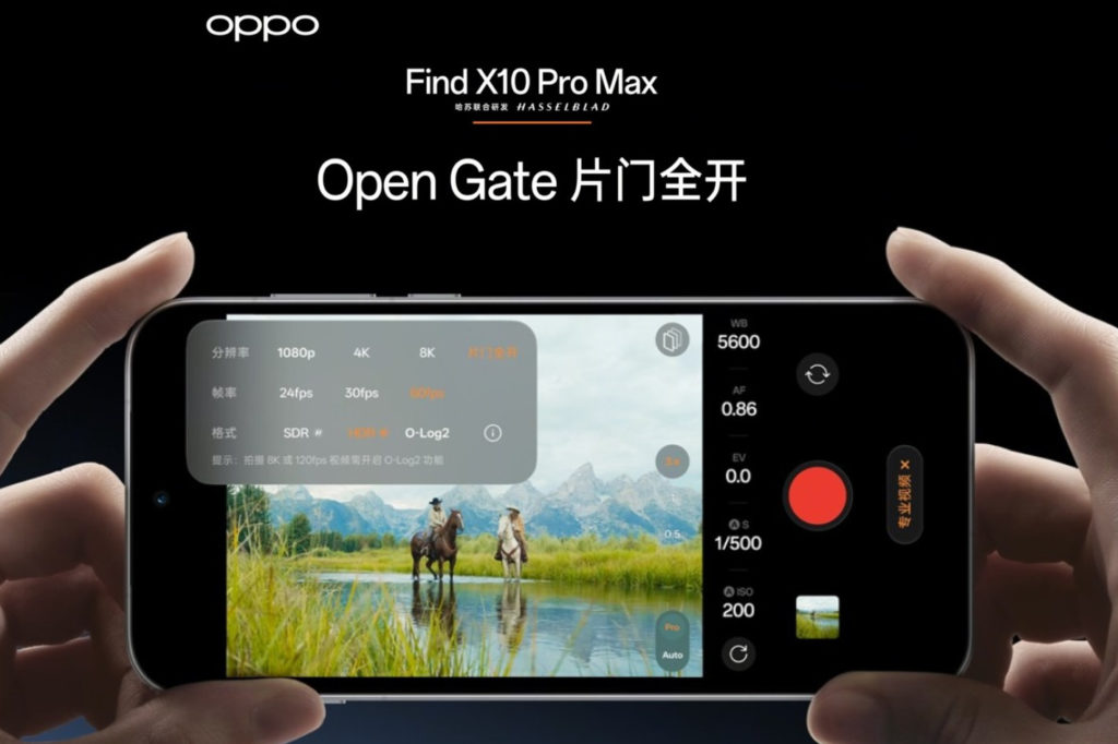 Oppo Find X10 Pro Max: a camera cluster with triple 200MP and 8K video