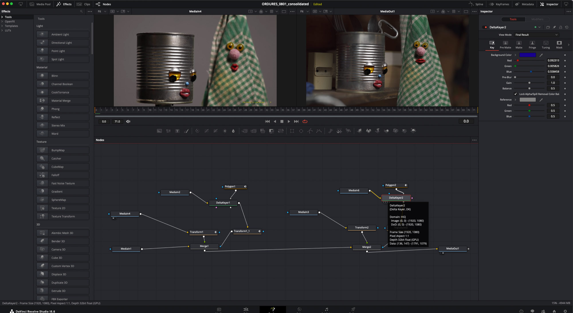 DaVinci Resolve Studio used for hybrid film Ordures