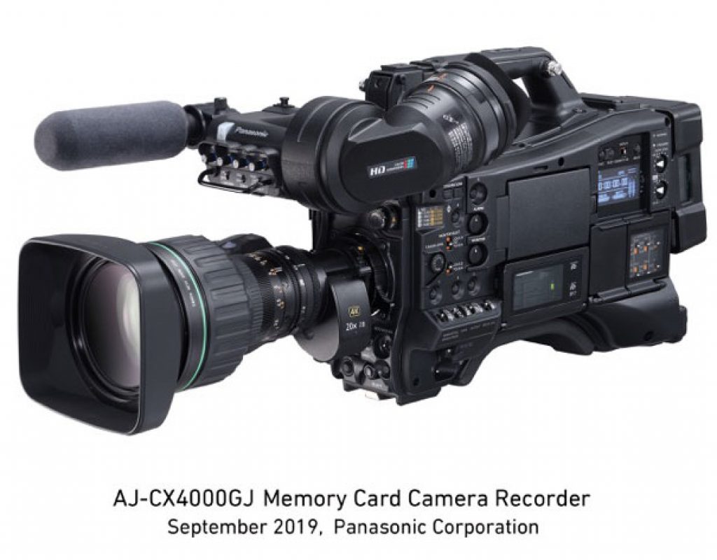 Panasonic AJ-CX4000GJ, a broadcast shoulder mount 4K camera recorder