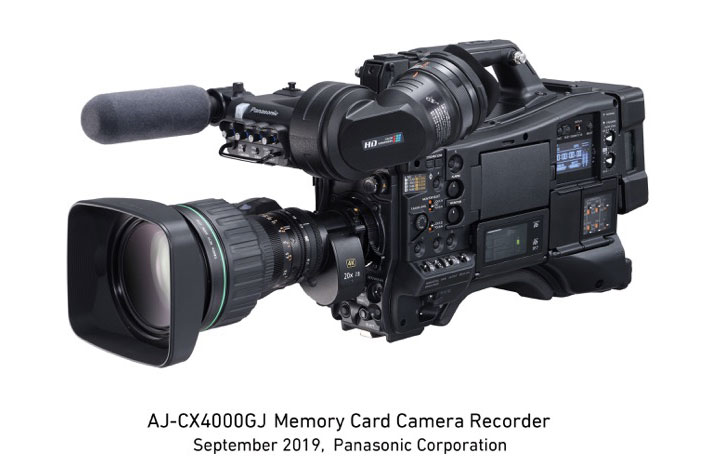 Panasonic AJ-CX4000GJ, a broadcast shoulder mount 4K camera recorder
