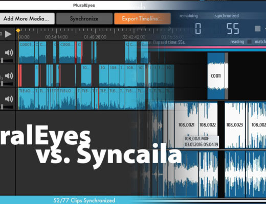 Audio Waveform Sync Shootout: PluralEyes vs Syncaila 12