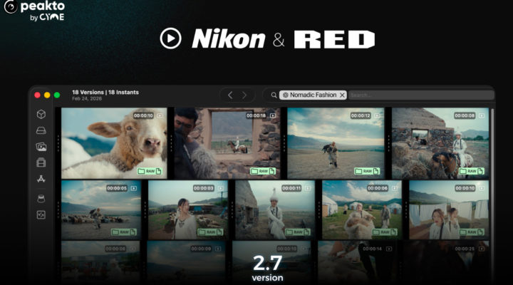 Peakto 2.7 adds support for Nikon ZR and RED Raw formats