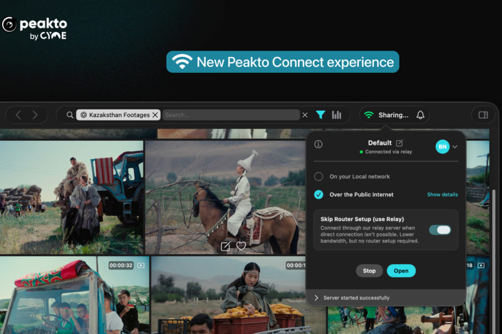 Peakto introduces Relay mode to simplify remote workflows