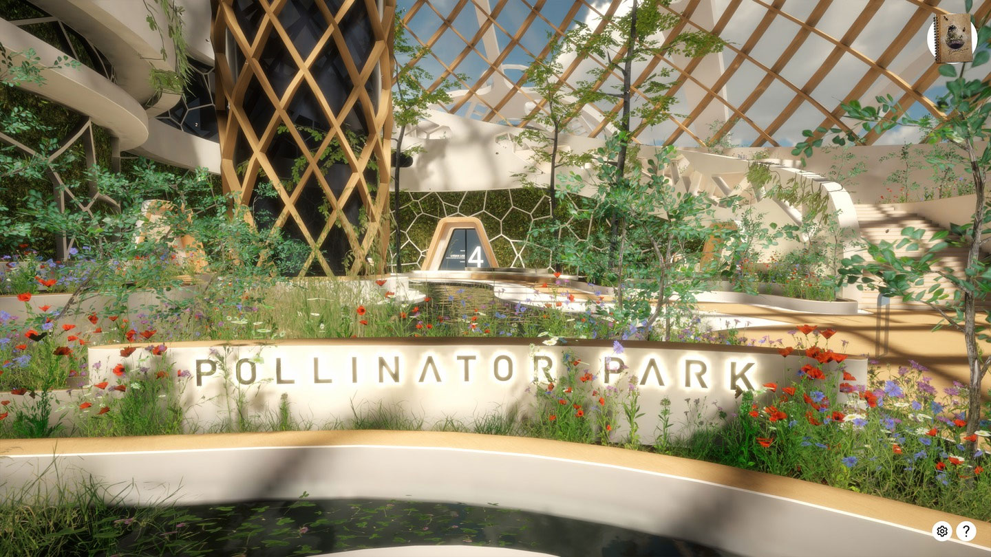 Pollinator Park: using Virtual Reality to help pollinating insects
