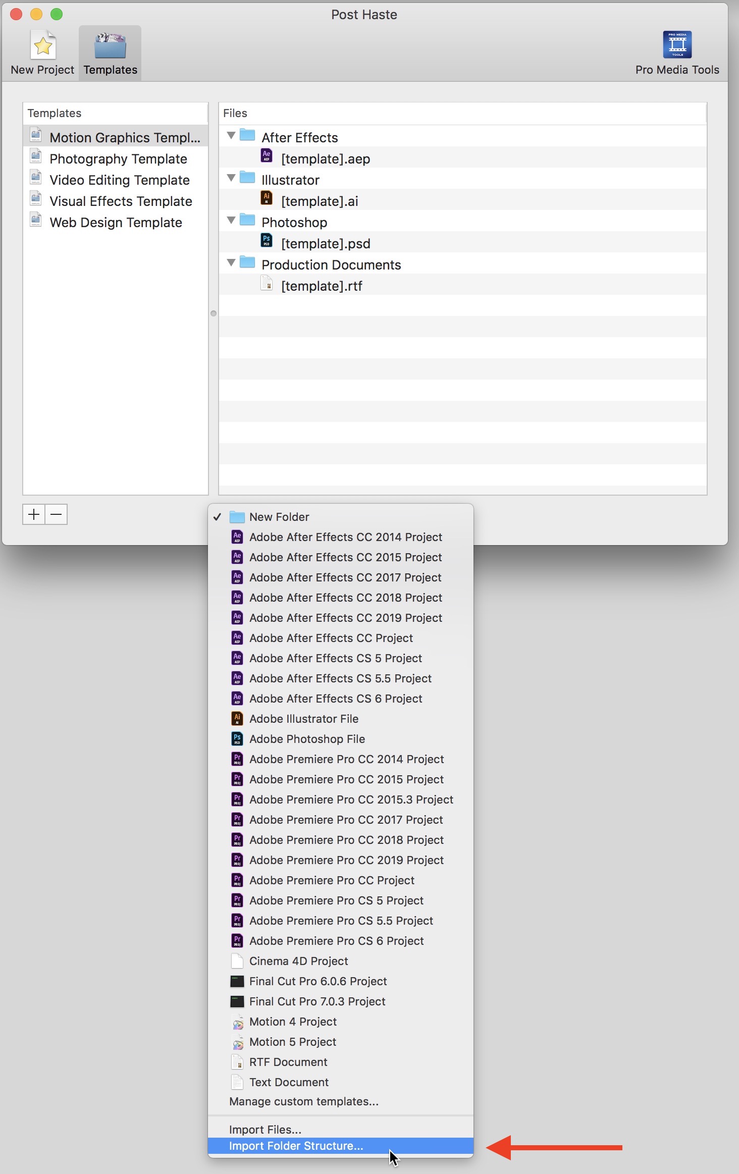 Recreating an empty folder structure on the Mac 3