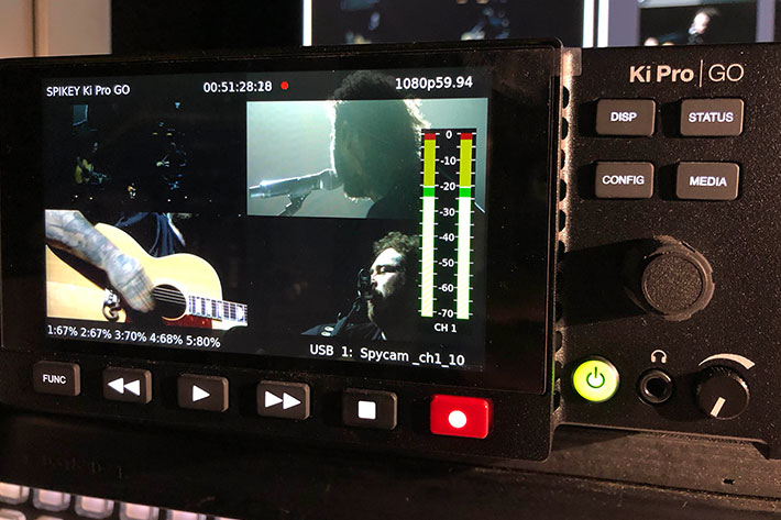 Post Malone concert tour recorded using Ki Pro GO and other AJA gear