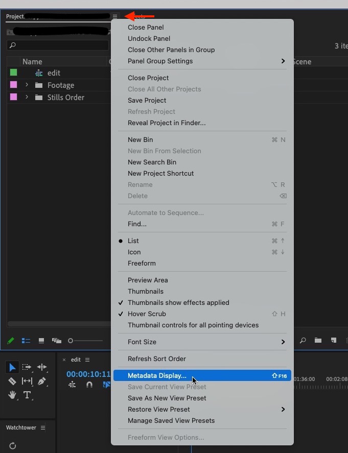 Adobe Premiere Pro Quicktip: Add a Comment column for Bins 17