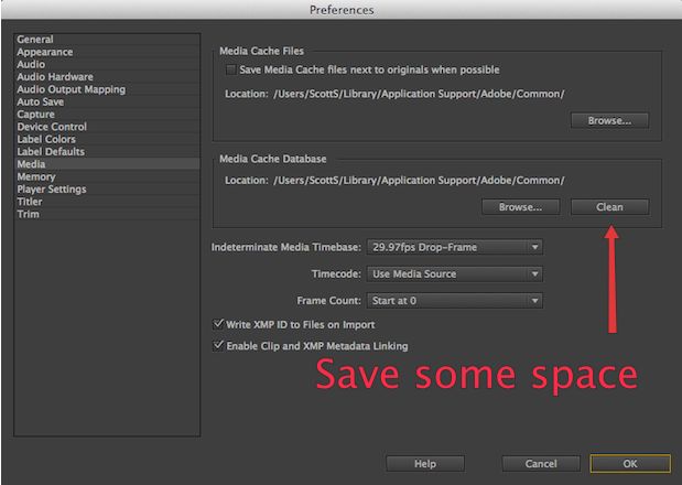 Clean those Adobe Media Cache Files by Scott Simmons - ProVideo Coalition