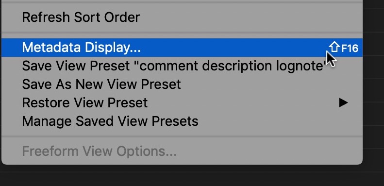 Adobe Premiere Pro view presets