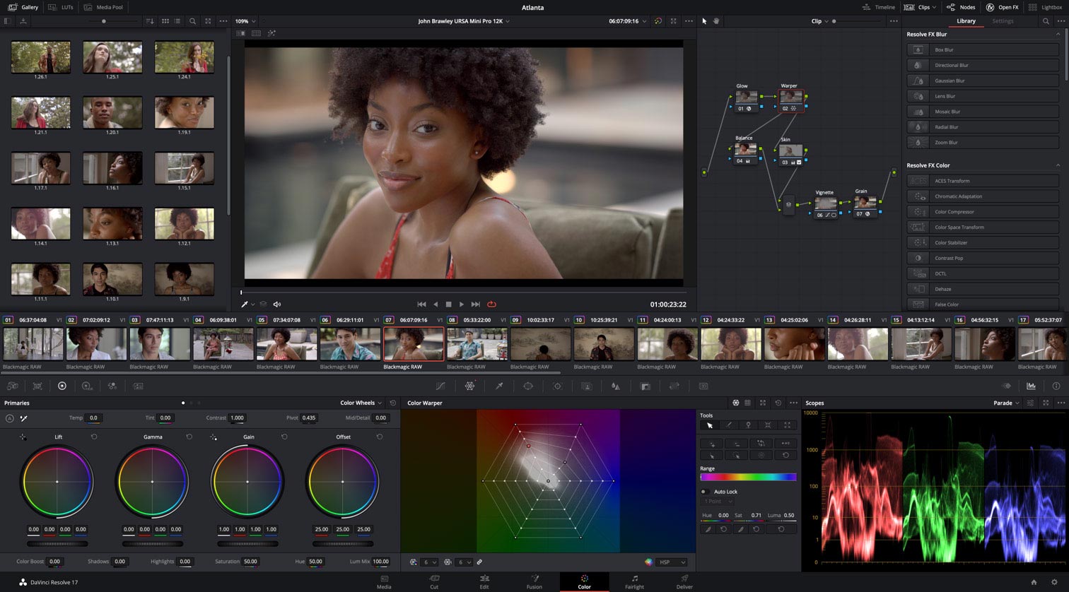 PugetBench for DaVinci Resolve: testing using real-world projects