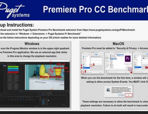 Puget Systems launches new Adobe Premiere Pro CC Benchmark