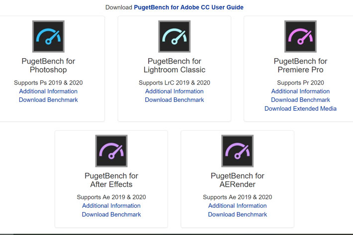 PugetBench for Adobe Creative Cloud: a complete benchmark