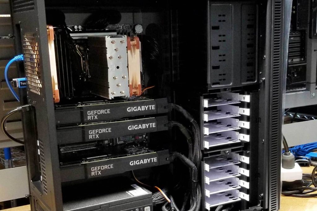 Puget Systems has a new workstation with 3 NVIDIA RTX 3090 GPUs