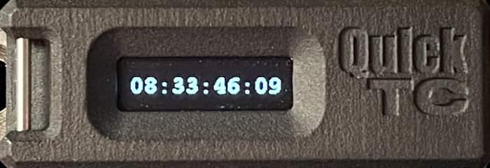 QuickTC's timecode display