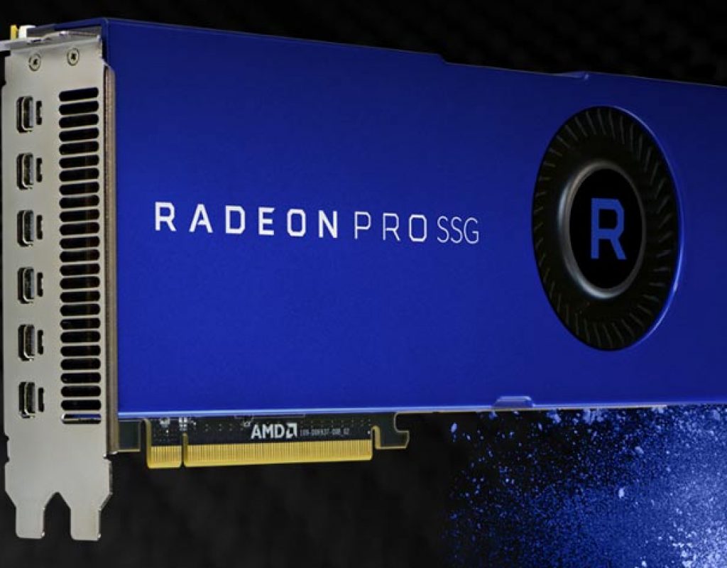 AMD Radeon Pro SSG graphics accelerates 4K and 8K workflows