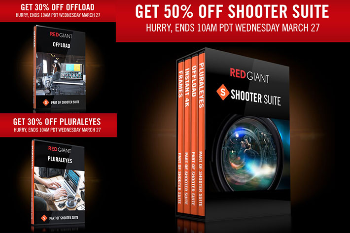 Red Giant Shooter Suite is 50% Off