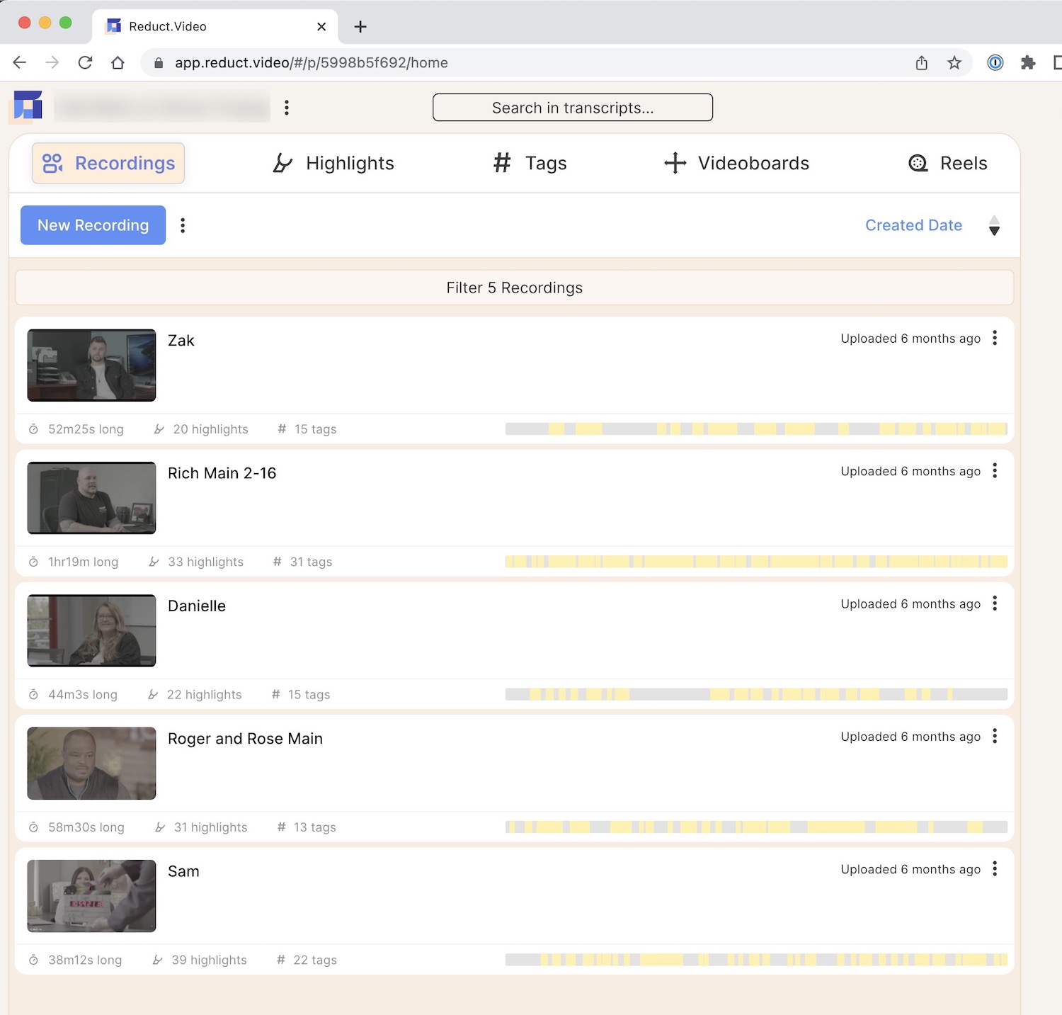 Review: Reduct.video - A cloud and AI-based system to transcribe, organize, correct and edit video from transcripts 15