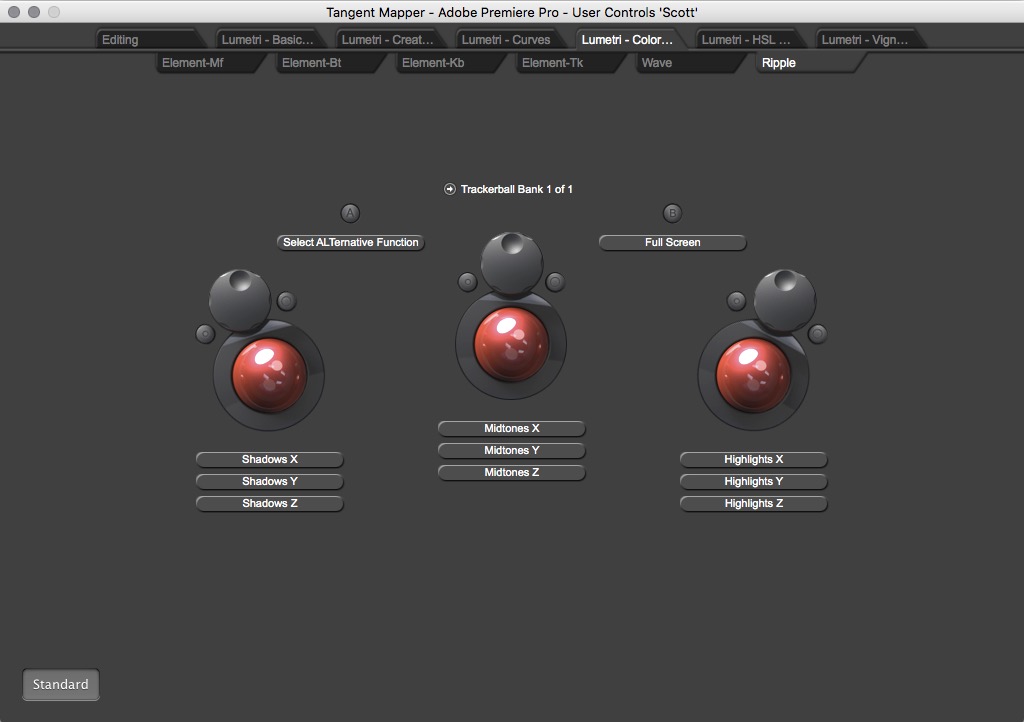 This is the standard mapping of the Color Wheel functionality of the Lumetri Color tool in Premiere. When working in Premiere this is the be the default operation of the Ripple unless something from the beta changes.