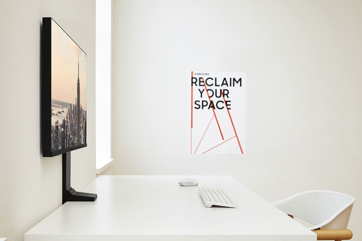 Samsung Space Monitor at CES 2019: saving space on your desktop