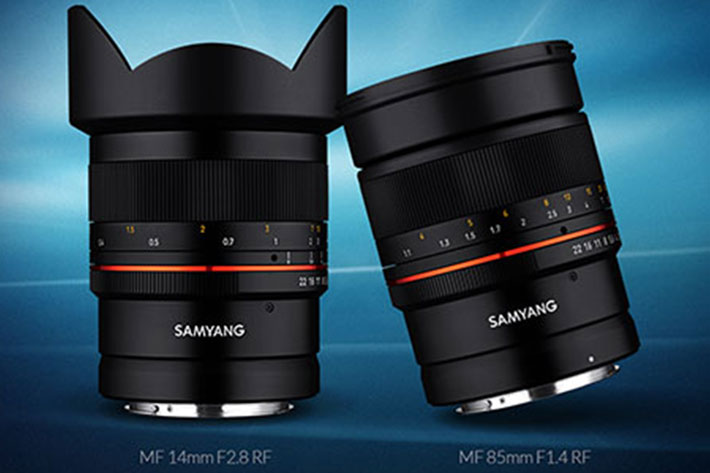Samyang 14mm F2.8 and 85mm F1.4: two Canon RF lenses with manual