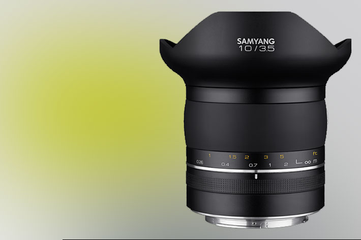 Samyang XP: a 10mm f/3.5 lens for full frame Canon and Nikon DSLRs
