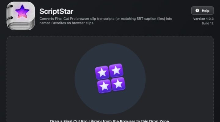 ScriptStar brings full transcripts and some text-based editing to Final Cut Pro 1
