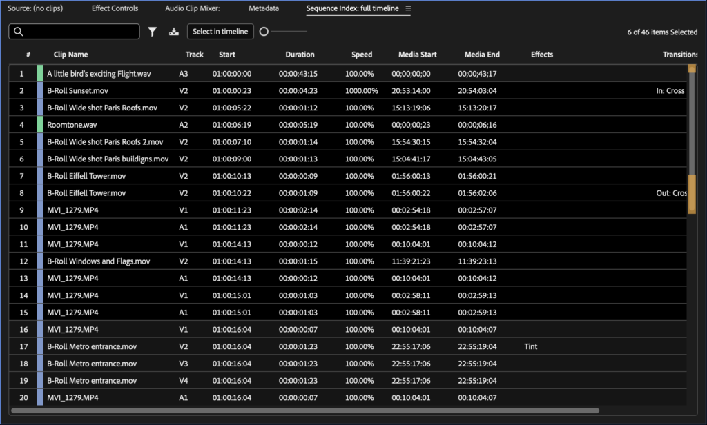 Tool Tip Tuesday for Adobe Premiere Pro: The Sequence Index 17 Tool Tip Tuesday for Adobe Premiere Pro: The Sequence Index 17