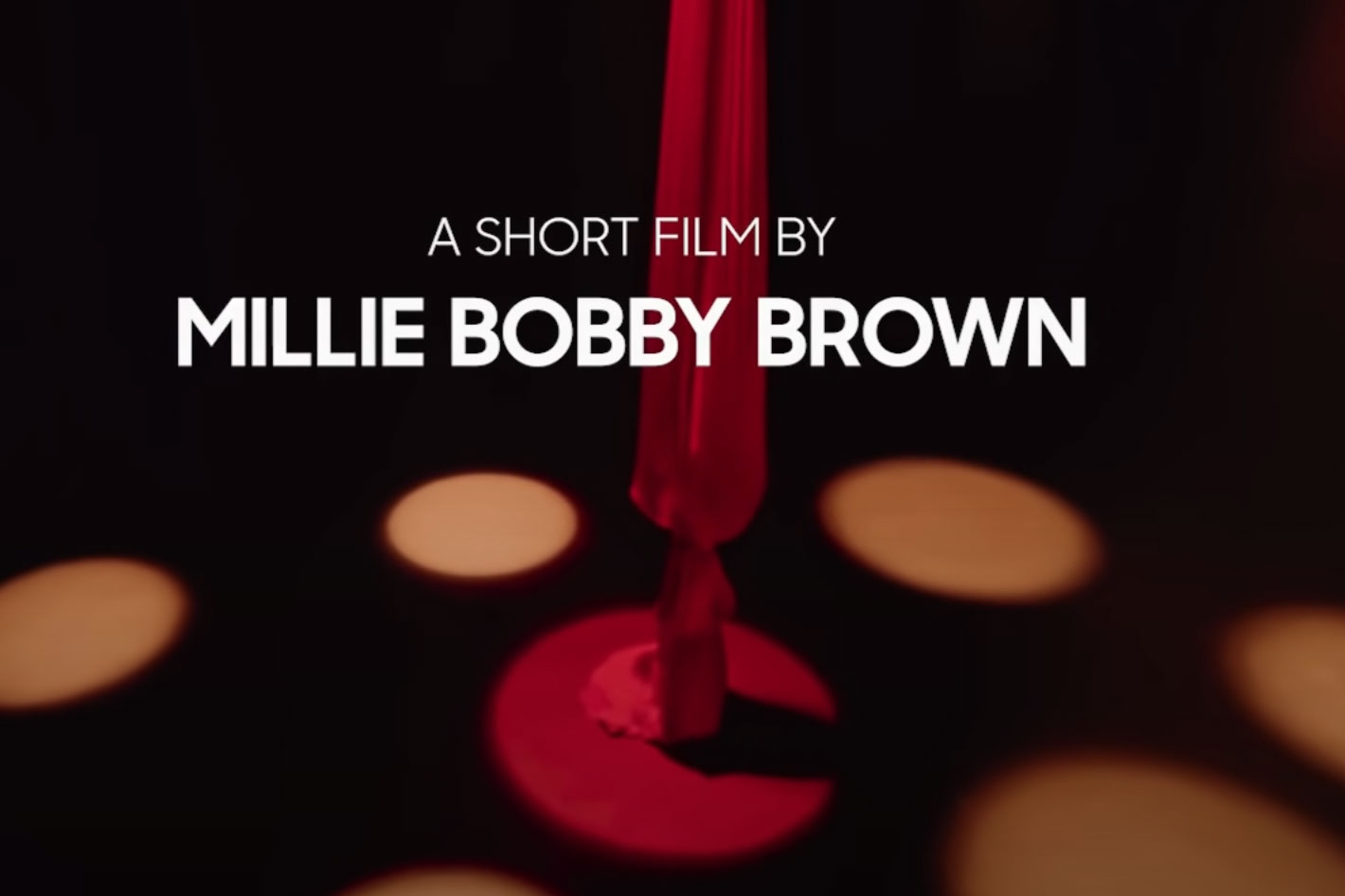 Millie Bobby Brown's short film: going behind the scenes