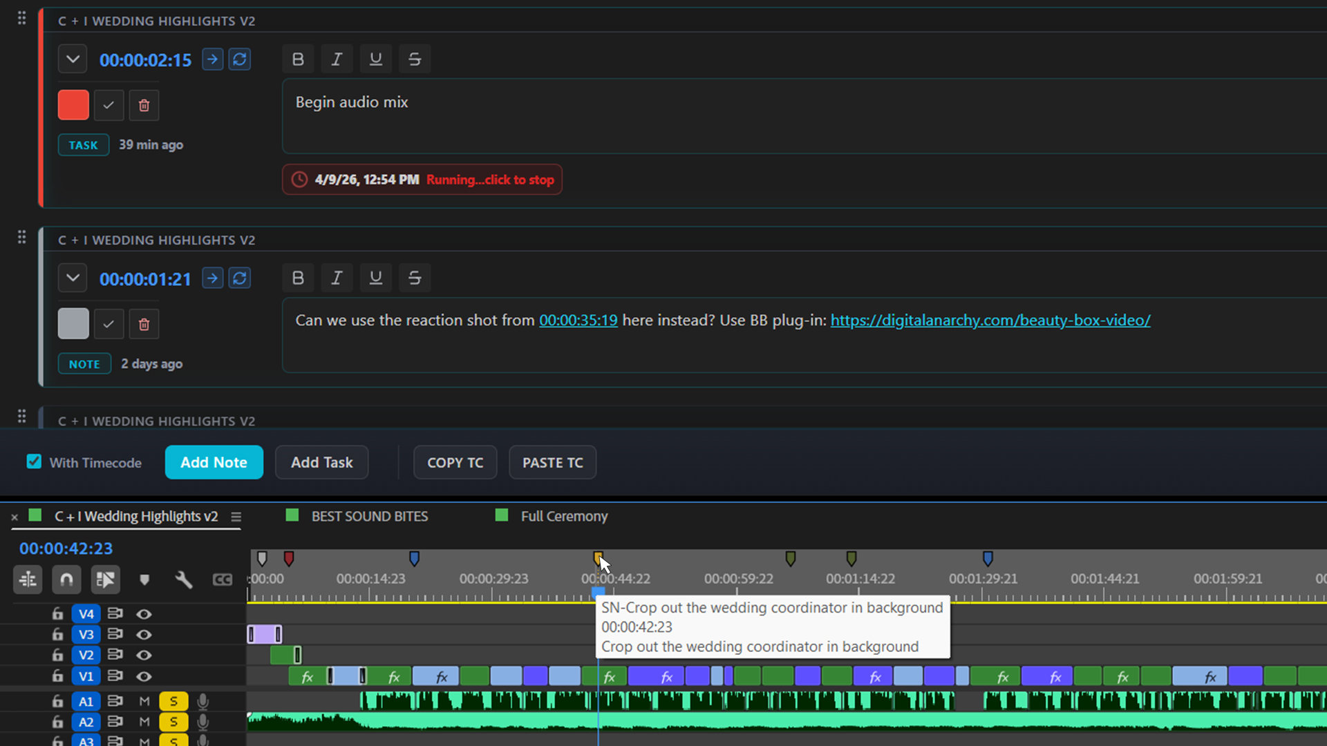 Digital Anarchy announces ShotNotes for Premiere Pro