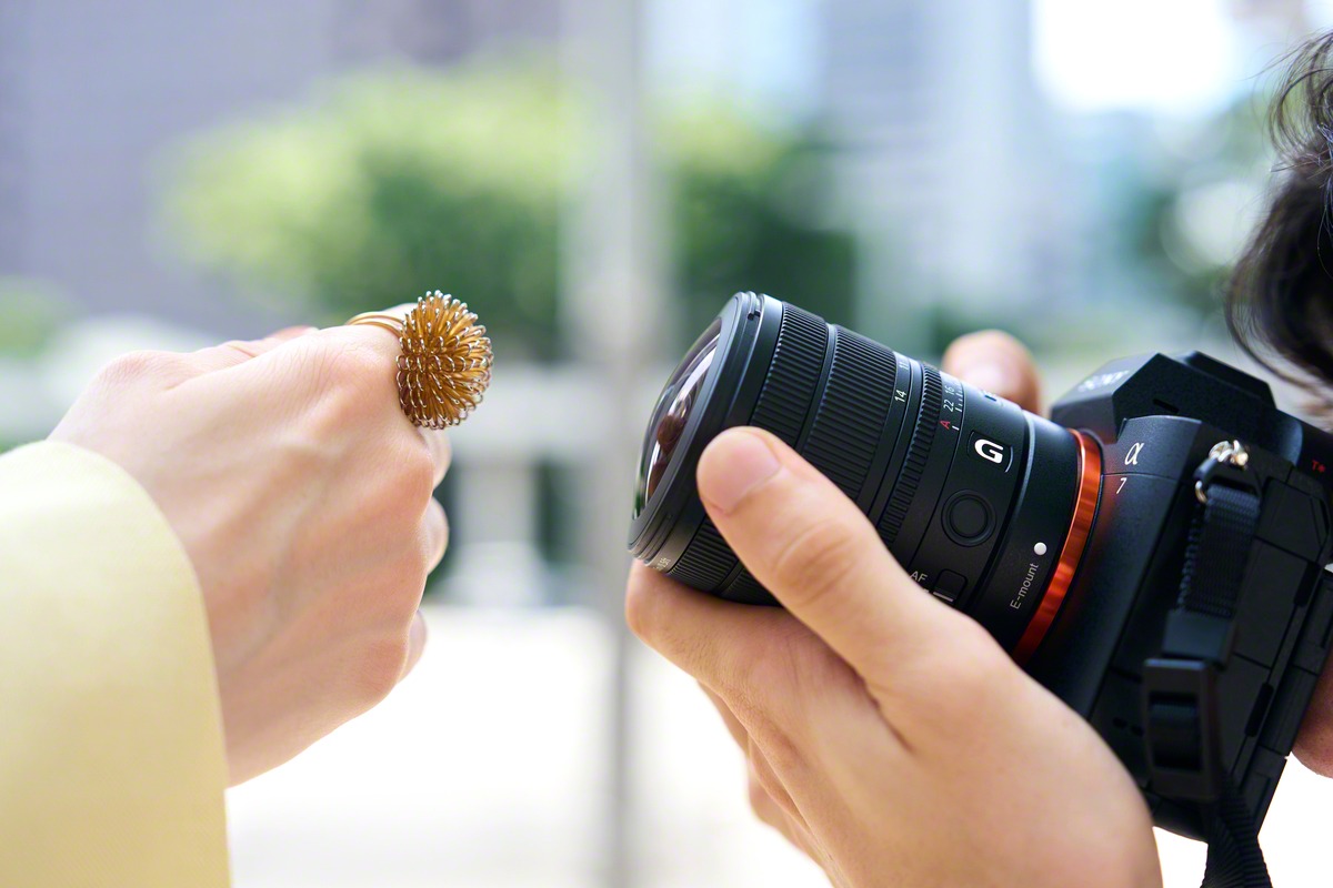 FE 8-14mm F3.5 Fisheye G on camera body — FE 8-14mm F3.5 Fisheye G