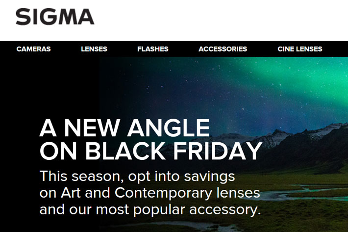 Sigma opens Black Friday and Cyber Monday sales of lenses