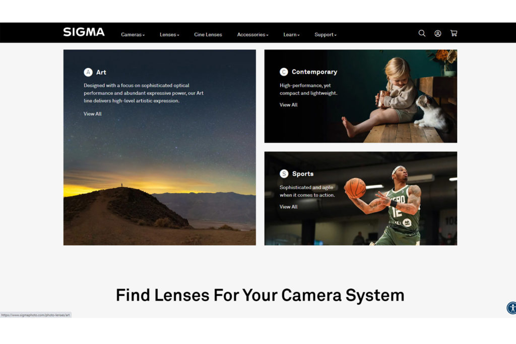 SIGMA news: not a new lens or Foveon sensor, but a new website
