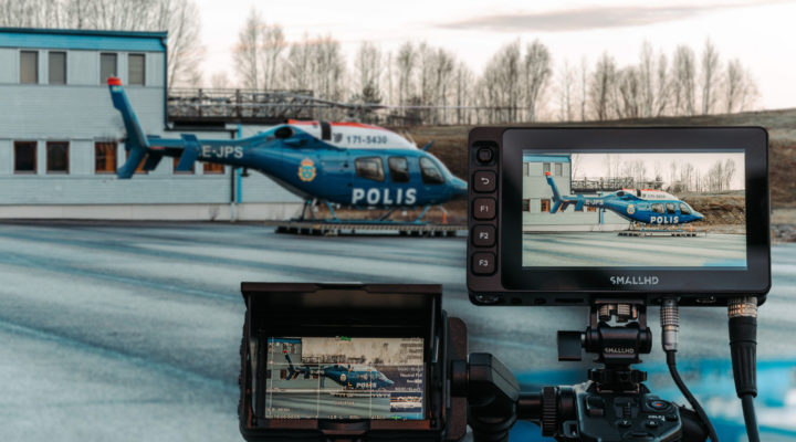 Shooting from helicopters, with the SmallHD Ultra 5 monitor
